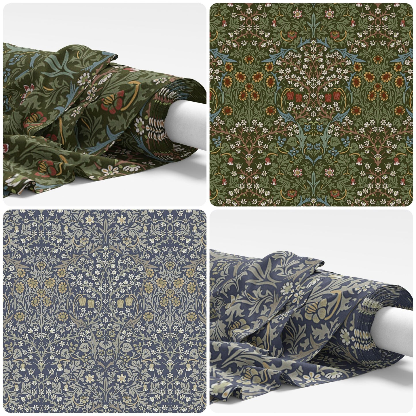 William Morris Blackthorne Forest Cotton Tablecloth