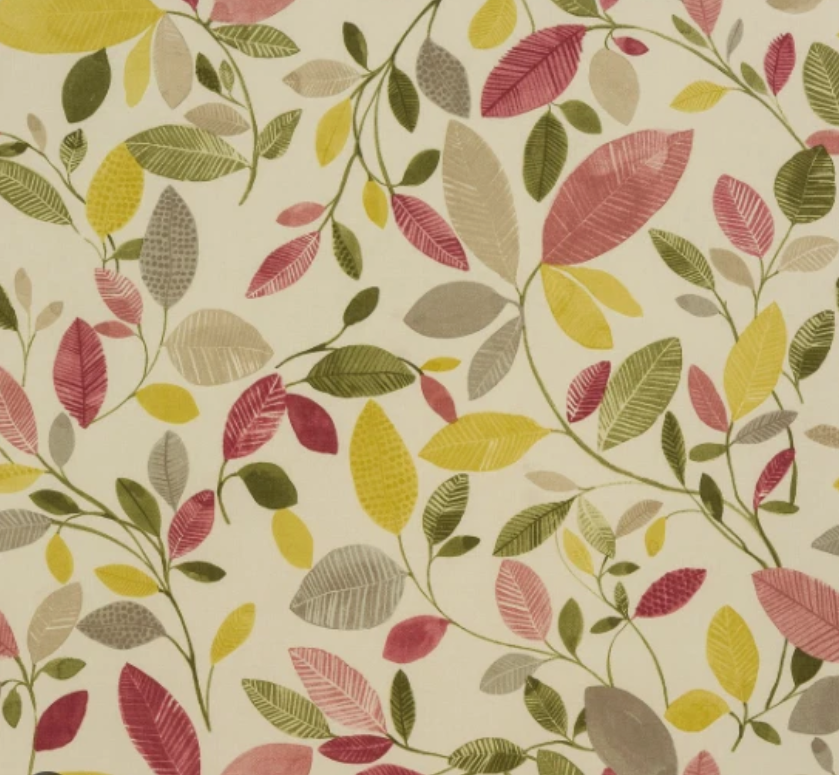 Floral Leaf Molveno Chintz Pink Table Runner