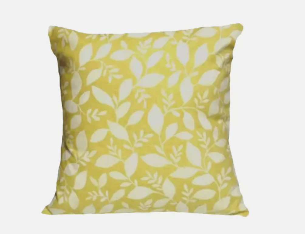 Fryetts Rene Ochre Pale Yellow Cushion Cover