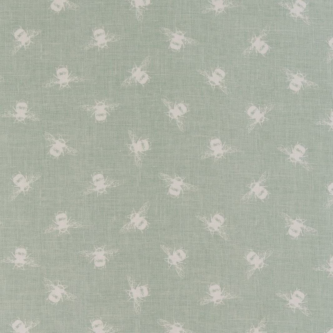 Cushion Cover Bumble Bee Duckegg Aqua Blue Linen Look Design , Pillow Cover UK 10" 12" 14" 16" 17" 18" 20" 22" 24" 26" Handmade 100% Cotton - CushionCoverAndDecor