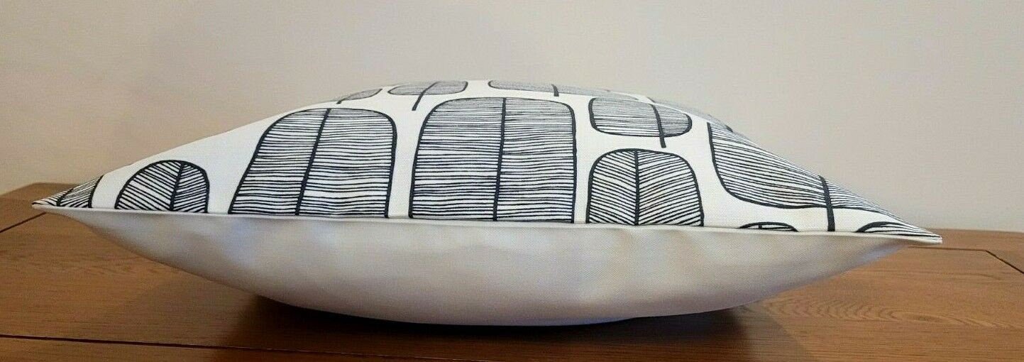 Decorative Cushion Cover MissPrint Little Trees Monochrome Black White Design 10" 12" 14" 16" 17" 18" 20" 22" 24" 26" Handmade 100% Cotton - CushionCoverAndDecor