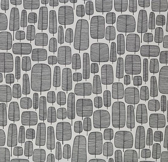 Decorative Cushion Cover MissPrint Little Trees Monochrome Black White Design 10" 12" 14" 16" 17" 18" 20" 22" 24" 26" Handmade 100% Cotton - CushionCoverAndDecor