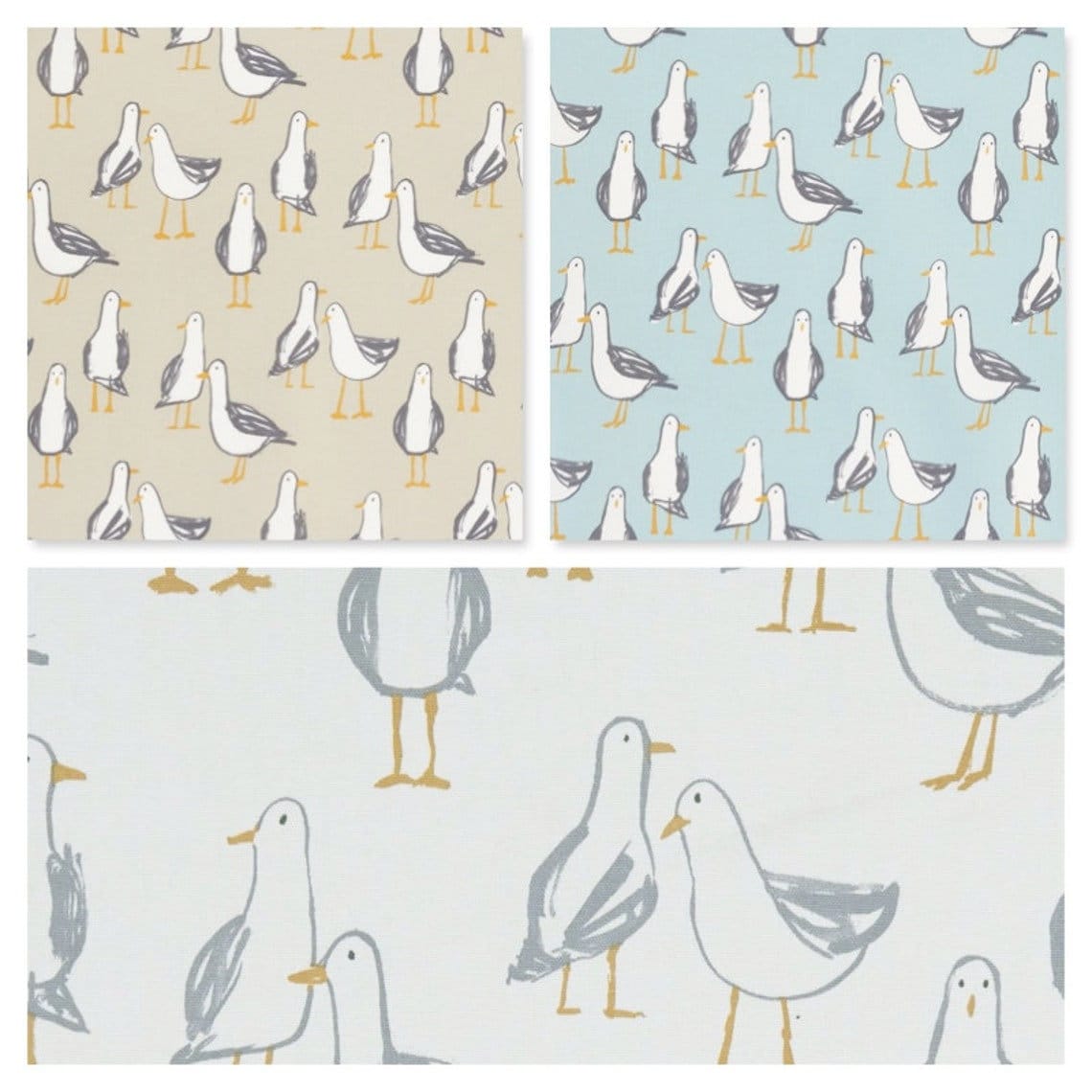 Decorative Cushion Pillow Cover Seagull Laridae Natural White ,Nautical Marine Seaside Design 10" 12 " 14" 16" 17" 18" 20" 22" 24" 26" - CushionCoverAndDecor