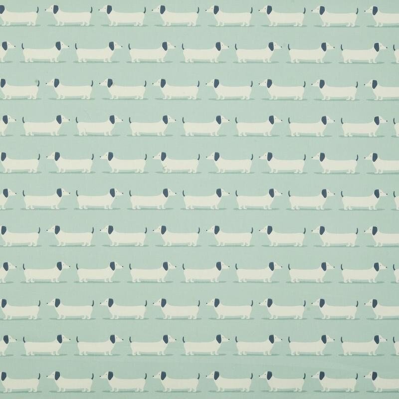 Fabric Placemats Fryetts Dachshund Sausage Dog Duck Egg Mustard Ochre Design 100% Cotton Handmade - CushionCoverAndDecor