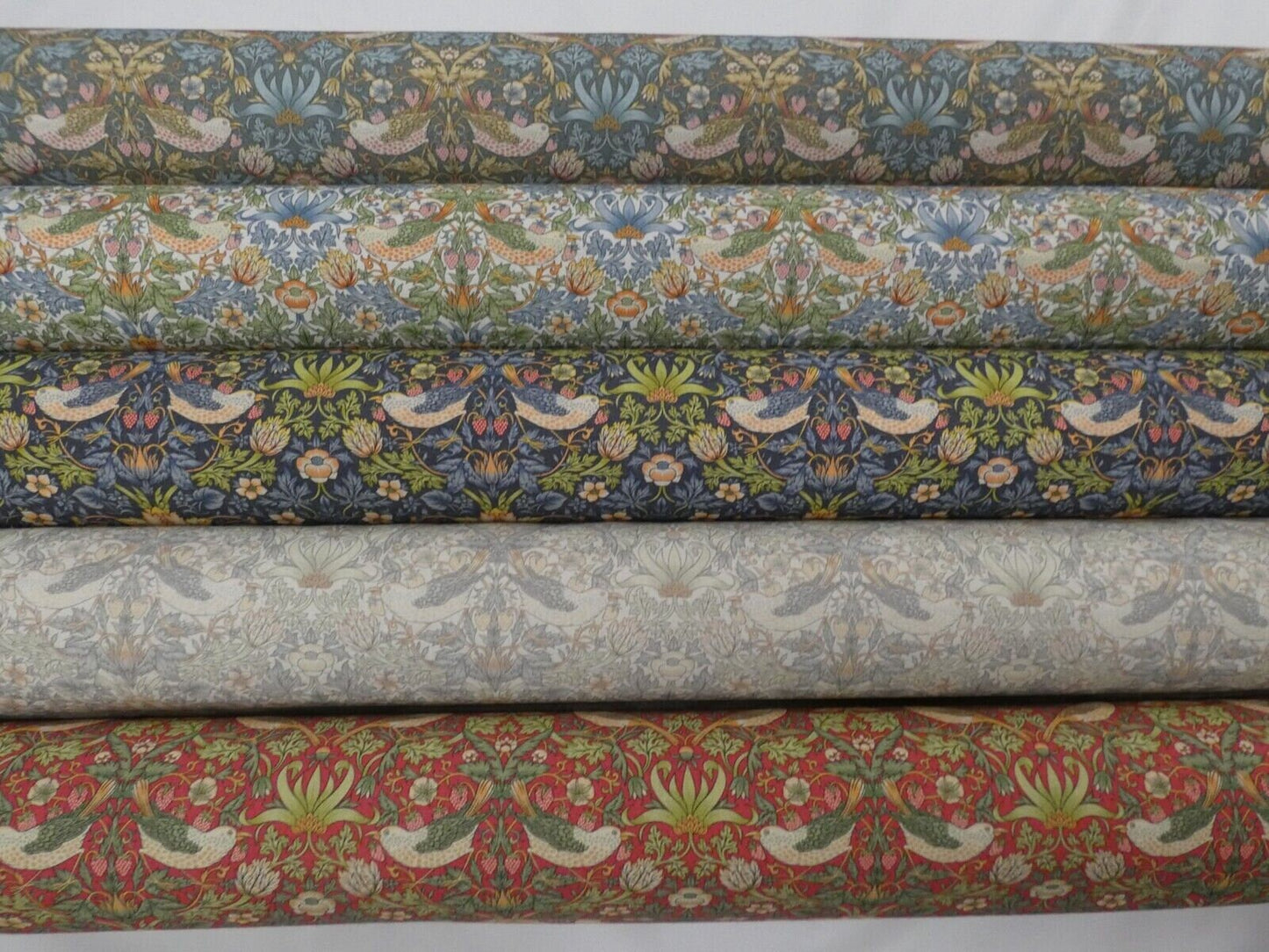 William Morris Strawberry Thief Navy Blue Tablecloth , Floral Birds Tablecloth , Round Tablecloth , Square Tablecloth , Tablecloth UK