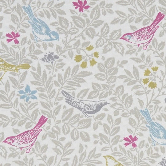 Birds Floral Tablecloth, Sage Green Tablecloth , Round Tablecloth , Square Tablecloth , Beige Tablecloth , Rectangle Square Tablecloth UK