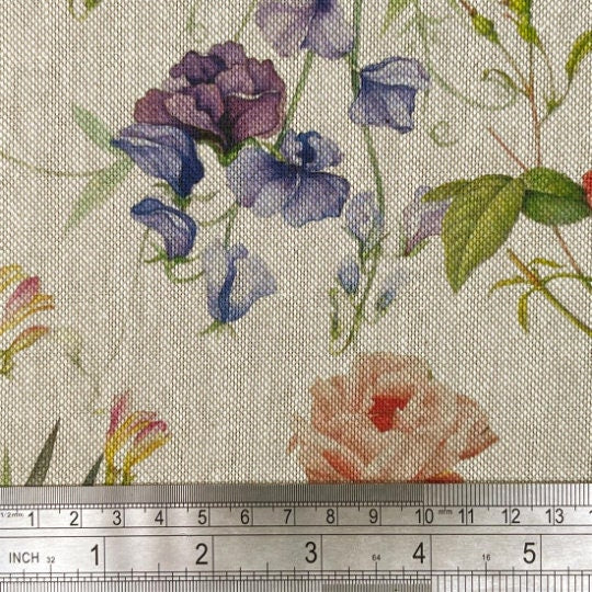 Delicate Wildflower Meadow Tablecloth , Round Oval Rectangle , Handmade UK