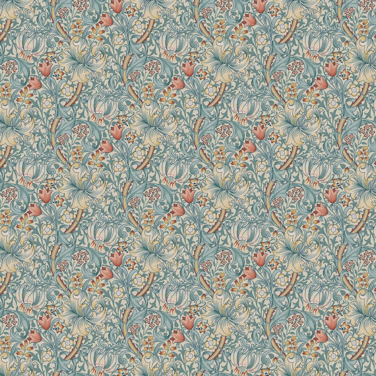 Round Floral Tablecloth , William Morris Golden Lily Tablecloth , Square Tablecloth , Tablecloth UK