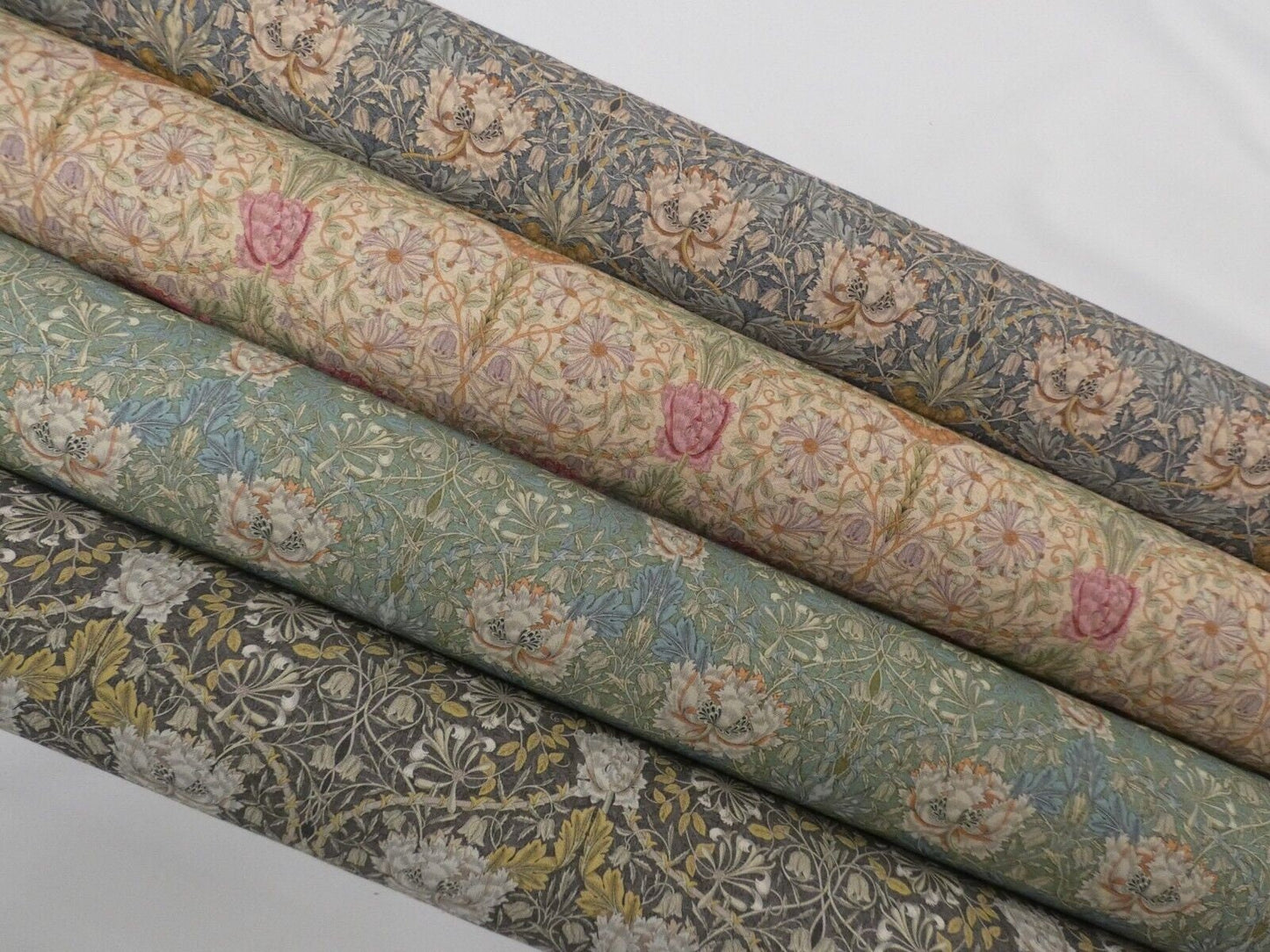 William Morris Honeysuckle Seaspray Tablecloth , Floral Tablecloth , Round Tablecloth , Square Tablecloth , Tablecloth UK