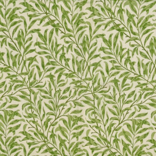 William Morris Willow Bough Sage Green Tablecloth, 100% Cotton, Handmade UK