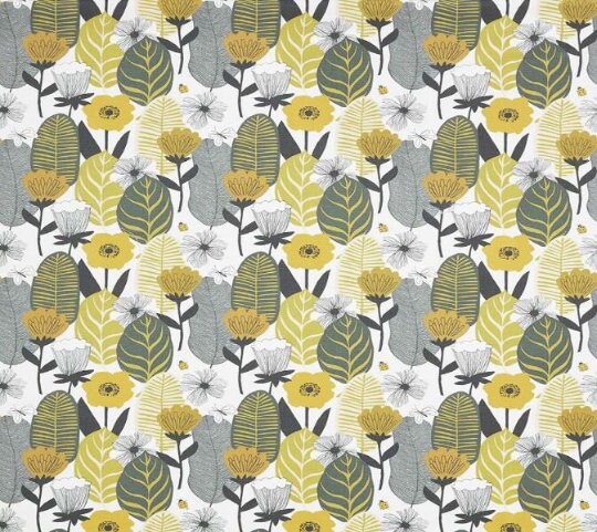 Blooma Floral Flower Saffron Yellow Tablecloth, Round Tablecloth , Square Tablecloth , Rectangle Square Tablecloth UK