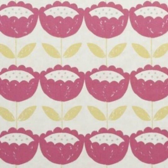 Scandi Floral Pink Tablecloth, Round Tablecloth , Square Tablecloth , Rectangle Square Tablecloth UK