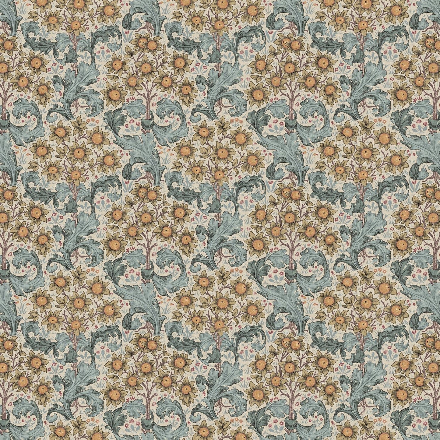William Morris Orchid Cotton Tablecloth: Handmade Floral Table Linen
