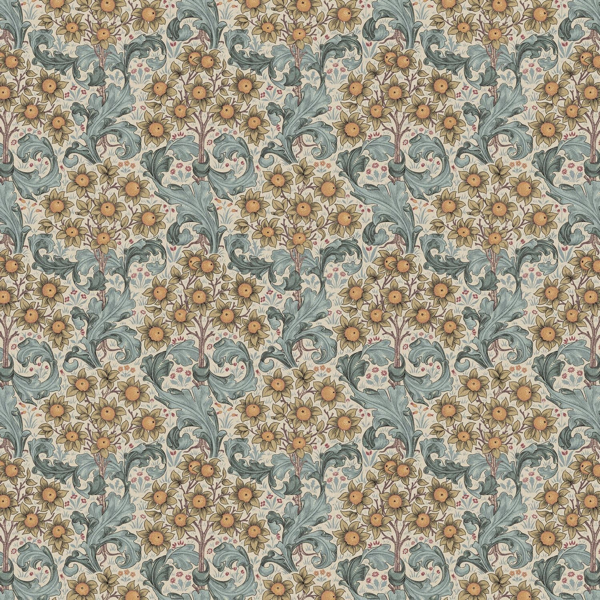 William Morris Orchid Cotton Tablecloth: Handmade Floral Table Linen