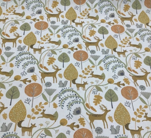 Scandi Woodland Animals Tablecloth , Stag Hare Tablecloth , Round Tablecloth , Oval Tablecloth , Rectangle Tablecloth