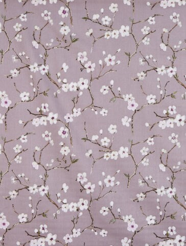 Round Cherry Blossom Tablecloth , Emi Heather Purple Tablecloth , Round, Square, Rectangle Tablecloth , Tablecloth UK