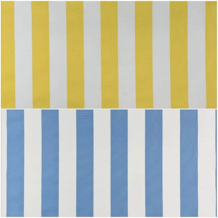 Striped Water Resistant Tablecloth, Outdoor PV Coated Fabric, Handmade UK