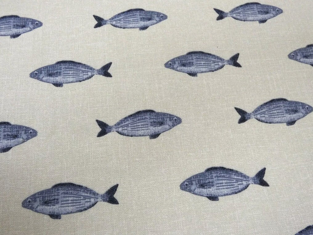 Fish Tablecloth , Nautical Marine Tablecloth , Round Tablecloth , Oval Tablecloth , Rectangle Square Tablecloth UK