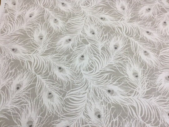 Peacock Feather Natural Tablecloth , Round Tablecloth , Oval Tablecloth , Rectangle Tablecloth