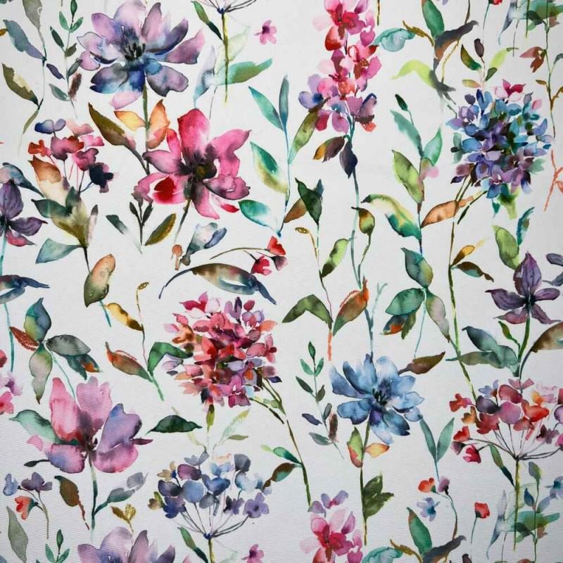 Giardino Floral Coated Tablecloths , Flowers Outdoor Tablecloth , Weather Resistant Tablecloth , Round Oval Rectangle Tablecloth