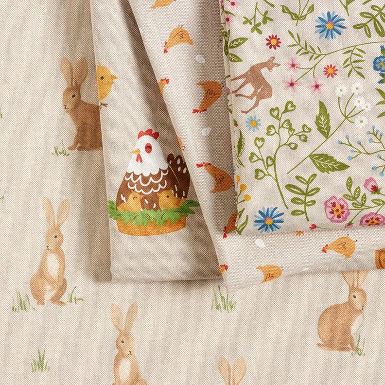 Woodland Forest Animals Tablecloth , Linen Look Round Oval Rectange ,