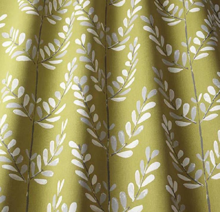 Scandi Sprig Kiwi Tablecloth , Leaf Leaves Tablecloth , Round Oval Rectangle Tablecloth
