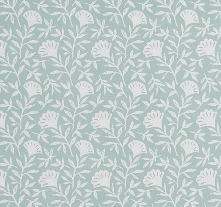 Scandi Floral Melby Blush Mint Cushion Cover , Handmade Cotton Throw Pillow