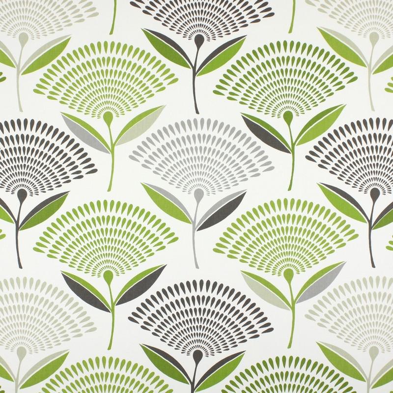 Dandelion Floral Lime Green Table Runner, Various Size