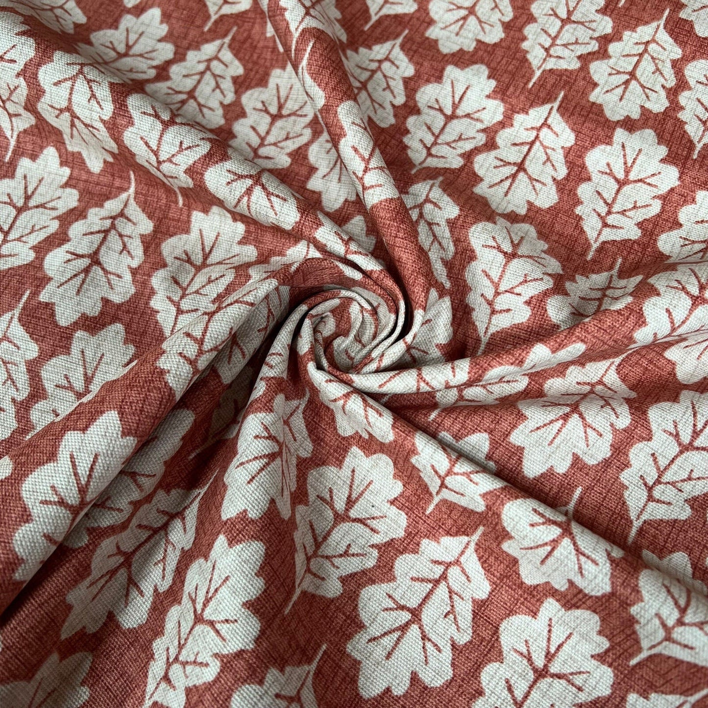 Leaf Paprika Cushion Cover , Great Oak Leaf Cushion , Orange Pillow Cover , Throw Pillow Cover , Cushion Covers UK , Decorative Cushion - CushionCoverAndDecor