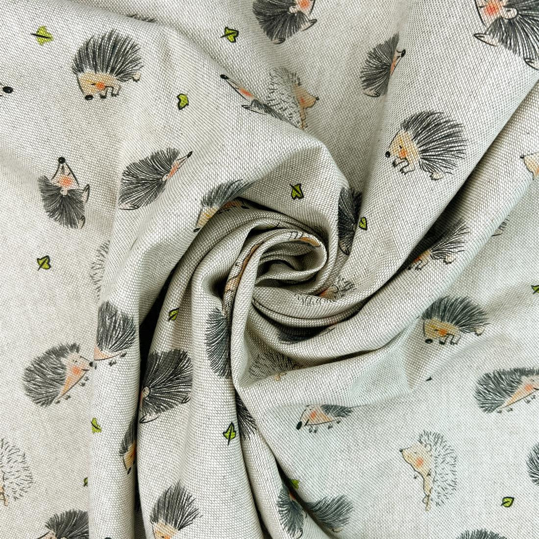 Little Hedgehogs Tablecloth , Hedgehogs Tablecloth , Linen Look Tablecloth , Tablecloth UK - CushionCoverAndDecor