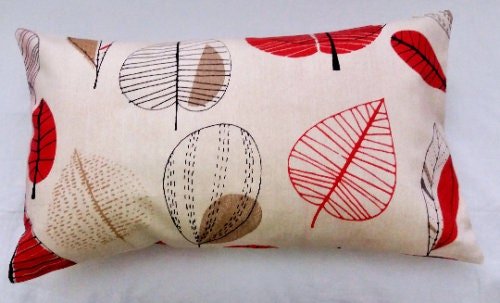 NEW 36" 48" 54" 64" Table Runner Red Beige Brown Grey Apple Leaf Print Handmade - CushionCoverAndDecor