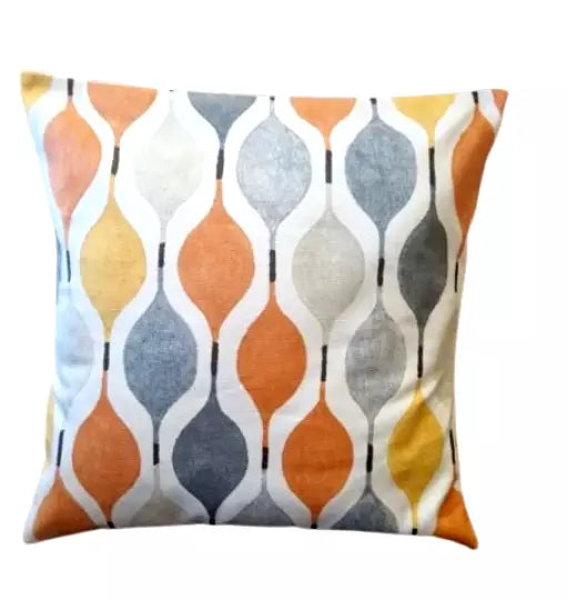 Prestigious Verve Juice Geometric Orange Cushion Cover