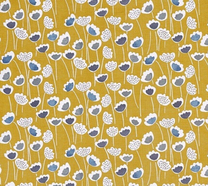 Scandinavian Tablecloth , Funky Tulip Ochre Tablecloth , Floral Tablecloth , Round, Square, Rectangle Tablecloth , Tablecloth UK - CushionCoverAndDecor