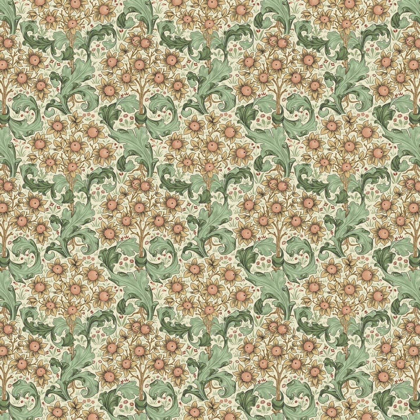 William Morris Orchid Buttercup Cotton Tablecloth