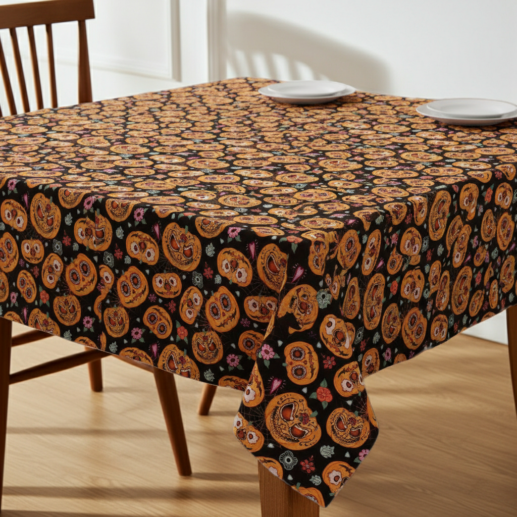 Jekyll & Hyde Pumpkins Halloween Tablecloth