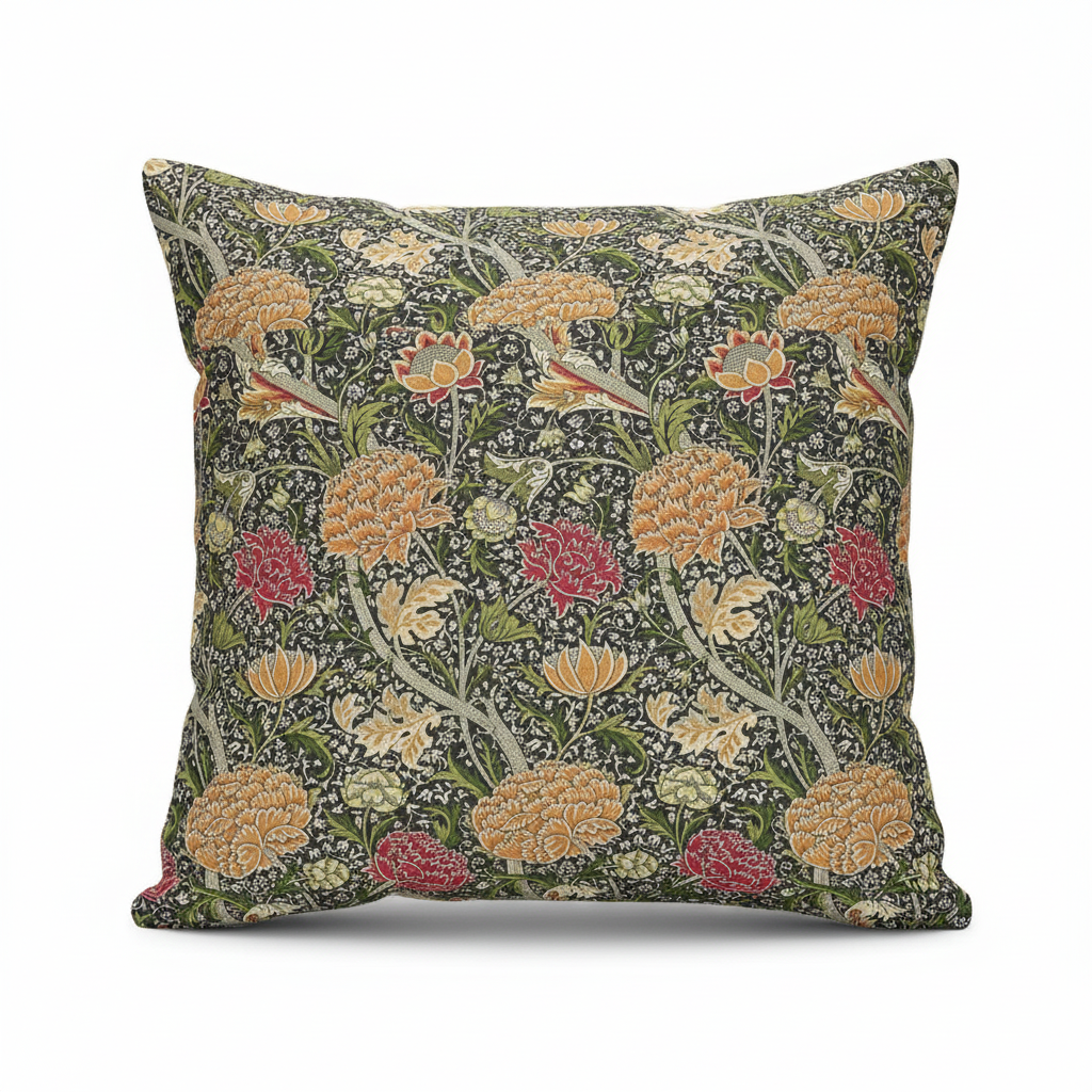 William Morris Cray Floral Autumn Cushion Cover