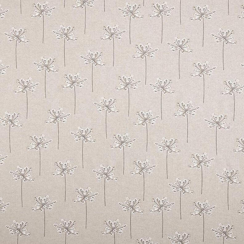 Dandelions Bear Claw Natural Tablecloth