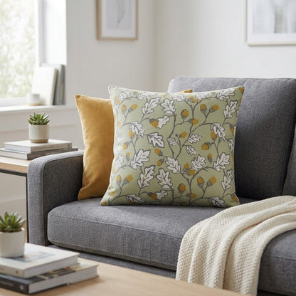 Acorn Trail Sage Green Cushion Cover