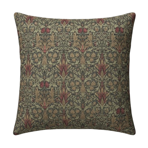 William Morris Snakeshead Mocha Cushion Cover