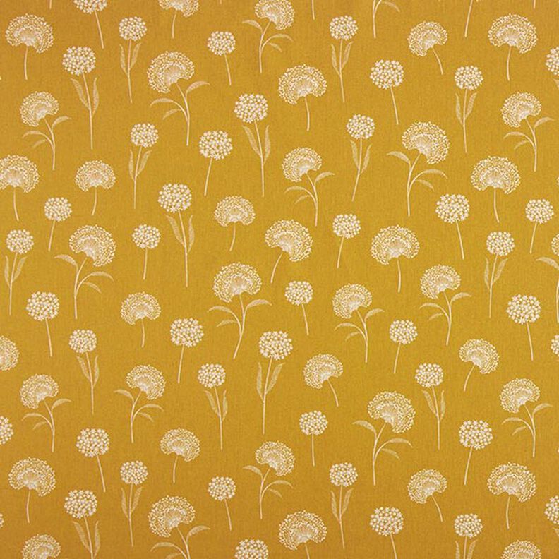 Dandelions Natural Curry Yellow Tablecloth Available In Many Sizes