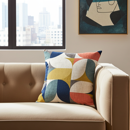 Reno Multi Geometric Cushion Cover