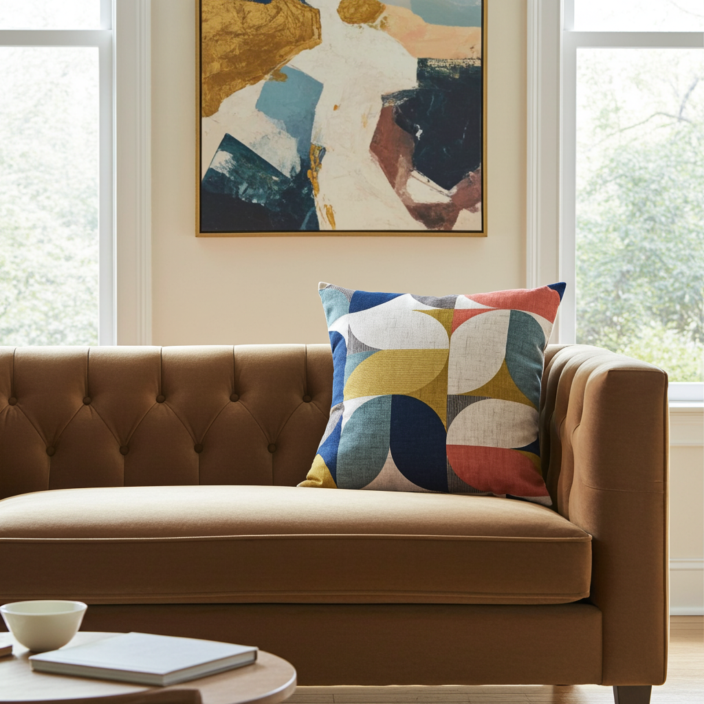 Reno Multi Geometric Cushion Cover