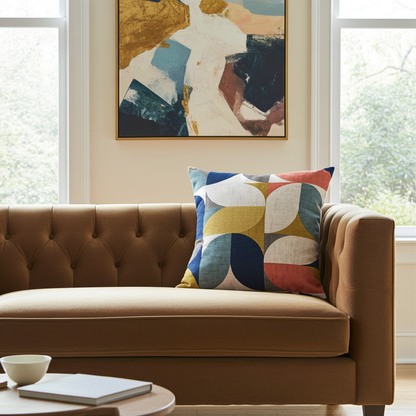 Reno Multi Geometric Cushion Cover