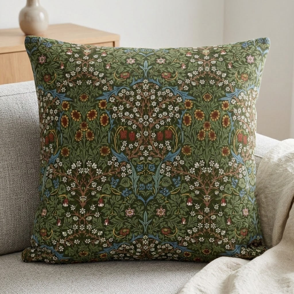 William Morris Blackthorne Forest Cushion Cover