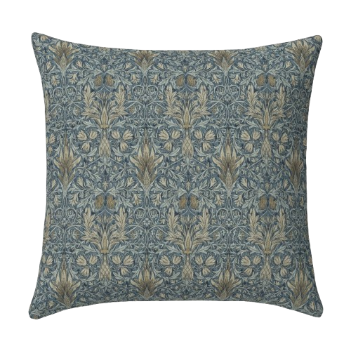 William Morris Snakeshead Denim Blue Cushion Cover