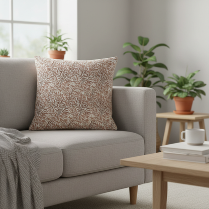 William Morris Willow Bough Rust Cushion Cover