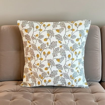 Acorn Trail Natural Cushion Cover
