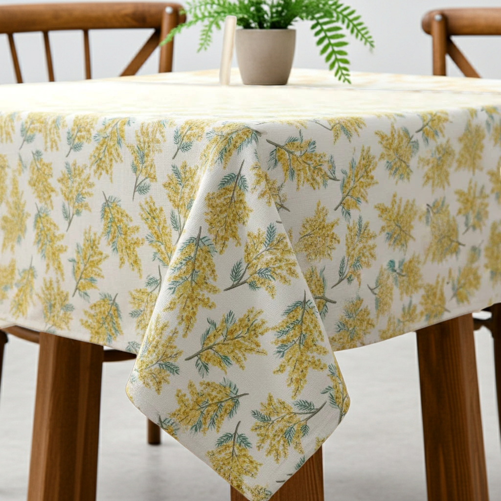 Cath Kidston Mimosa Blossom Citrine Tablecloth