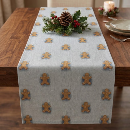 Gingerbread Man Christmas Table Runner