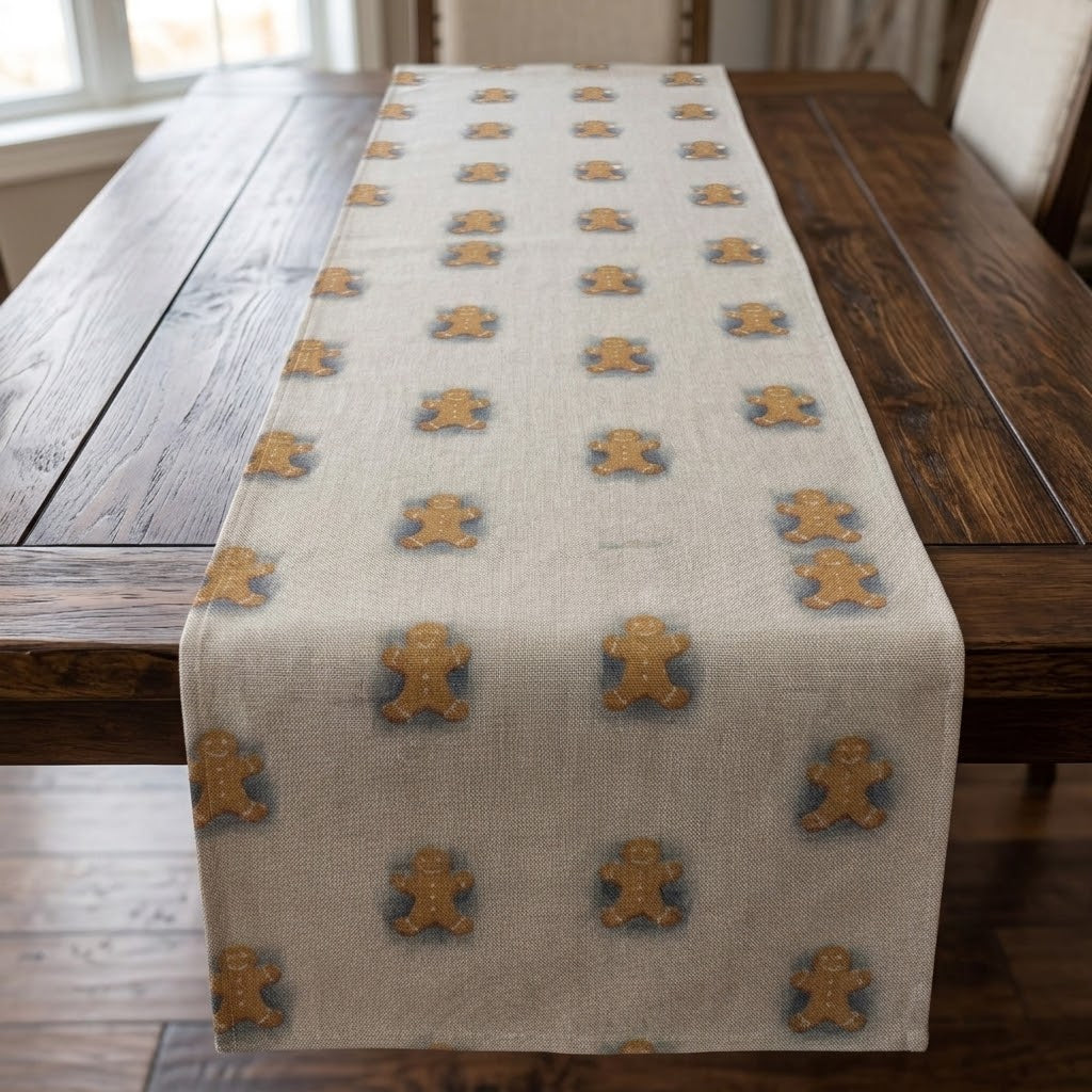 Gingerbread Man Christmas Table Runner